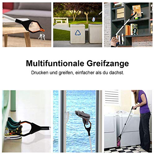 ZOJI Greifer,82cm Faltbare Greifer aus Aluminium mit rotierendem Gummigreifer,Greifzange für Senioren Klappbar Langer… – Bild 8
