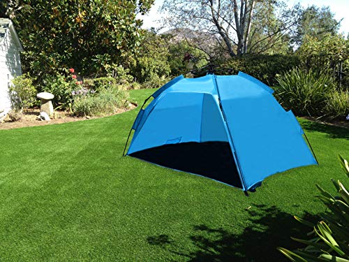 AfterGen Easy Setup Beach Tent Portable Pull to Open Sun Shelter Strong UV Protection Sun Shade Sand Surf Instant Pop-Up Umbrella (Medium Size)