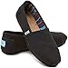 Toms Women's Classic Canvas (Black,On,Black) Slip-on Shoe - 8.5 B(M) US