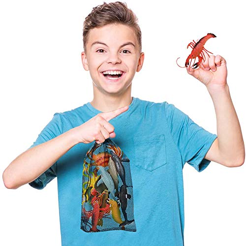 ArtCreativity Aquatic Animal Assortment in Mesh Bag, Pack of 11 Sea