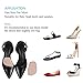 2 Pairs Metatarsal Pads for Women Forefoot, Non-Slip Ball of Foot Cushion Insert Used with High Heel, Running Shoes, Sandals to Pain Relief (Skin+Black)