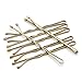 Dofash 5CM/2In Wavy Bobby Pins Blonde Hair Pins Bulk Metal Hair Grips for Women 260pcs (Blonde)