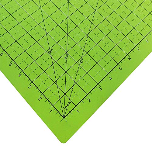 KC Global A1 (36"x24") Professional Grade Self-Healing Cutting Mat (Neon Green) - Odor-Free, Reversible, Eco-Friendly, Durable, Bright Color Premium Desk Mat for Crafters, Quilters, and Hobbyist