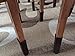 MelonBoat Chair Socks, Furniture Leg Feet Wood Floor Protectors Set, Cross Knitted, Set of 16 Brown
