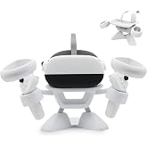 Dollox VR Stand, VR Headset Stand VR Display Holder Storage Virtual Reality Headset Desktop Display Stand for Oculus Quest 2, Quest 3/3s, Rift, Rift S, Valve Index Headsets &amp; Touch Controllers