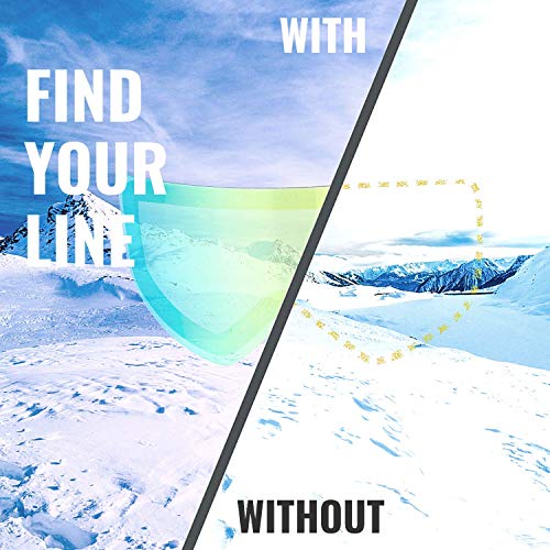 devembr OTG Ski Goggles PRO, Snowboard Goggles Anti-Fog, Magnet Interchangeable Lens, UV Protection, Helmet Compatible for Men & Women, Snow Goggles with Hard Case, Skiing Snowmobile Skating, VLT 21% - Thumbnail 3