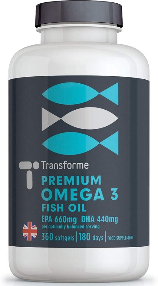 Omega 3 Fish Oil 2000mg with 660mg EPA & 440mg DHA (2 Capsules Serving