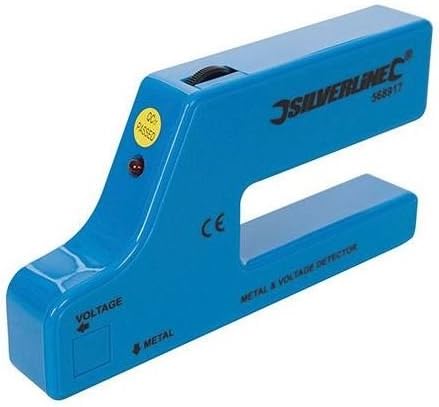 Silverline Metal Voltage Detector LED Audible 9V PP3 Wall Cable Finder