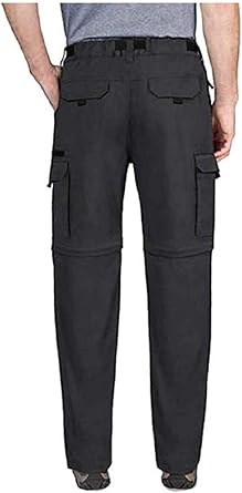 bc clothing men's cotton lined adjustable belted cargo pants