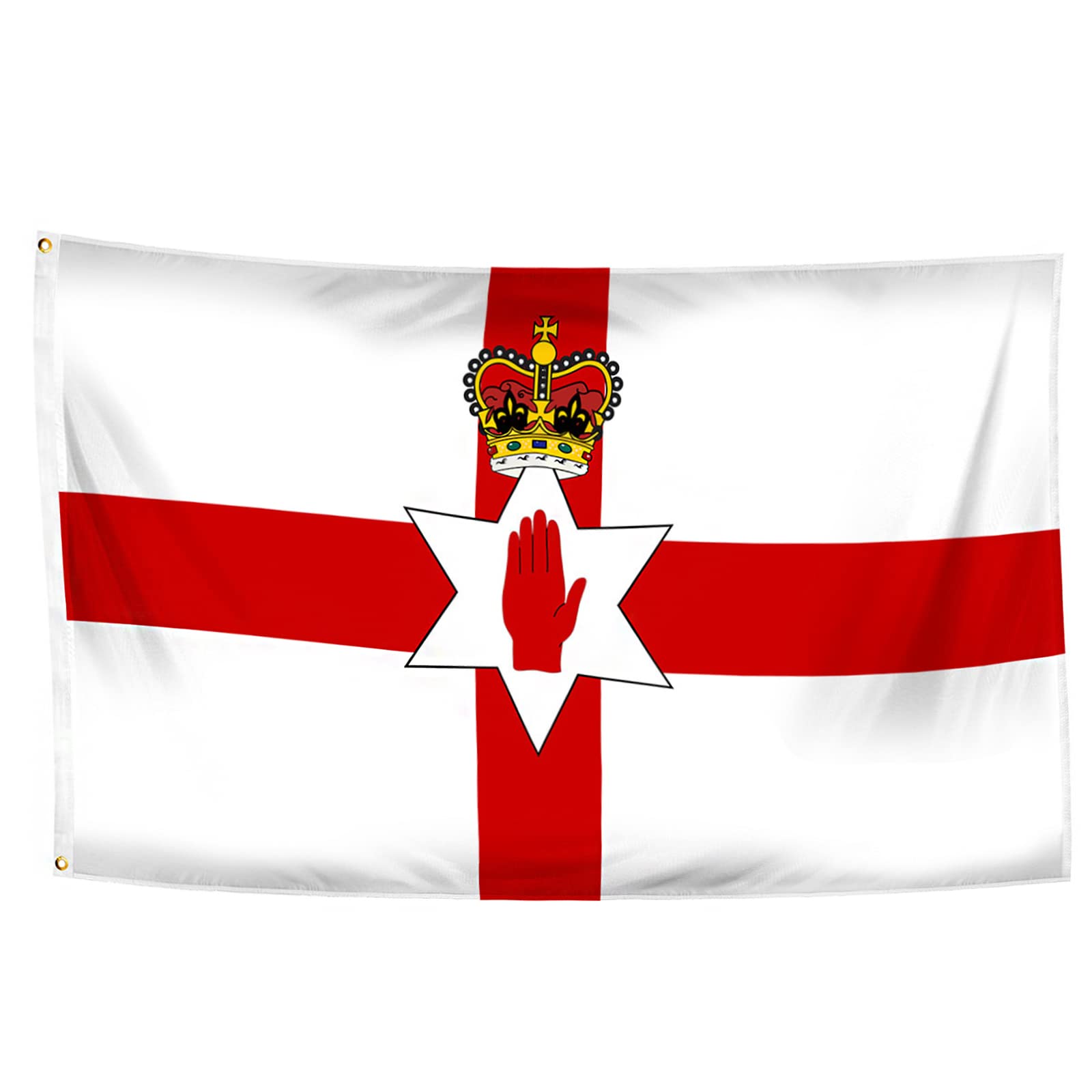 5x3Ft Northern Ireland Flag - Durable with 2 Metal Eyelets, Bright Color, Indoor/Outdoor Use — image 1