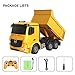 Tuptoel Remote Control Dump Truck 4WD 6 Channel Full Function Construction Toy Vehicle Machine Model with Lights, 1/26 Scale Rechargeable RC Truck for Kids, Gifts for Boys Girls