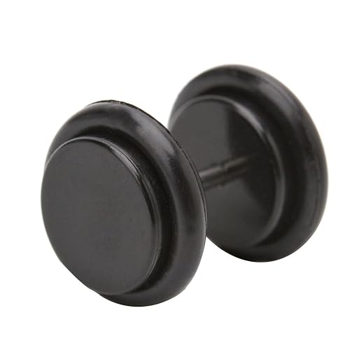 lunji negro círculo Fake Piercing - Pendientes de hombre mujer ...