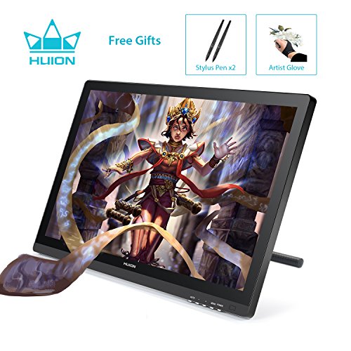 Huion GT-220 v2 IPS Graphics Drawing Monitor 21.5 Inch Pen Display HD Screen for Mac and PC - Black