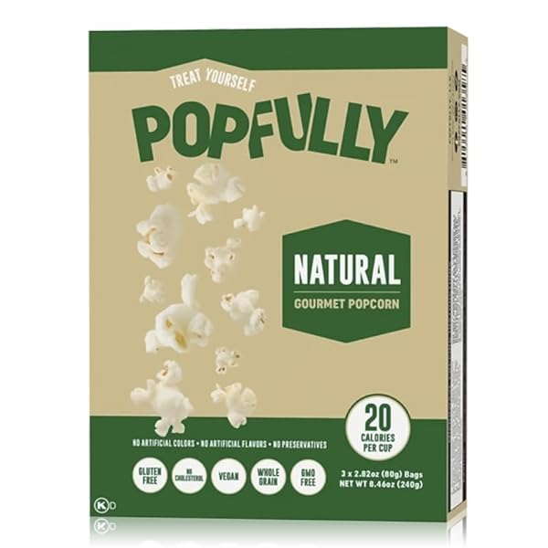 POPFULLY NATURAL POPCORN, SHARING BAGS, CLEAN INGREDIENTS, BIG...