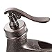 Fuloon Ceramic Brass Kitchen Bathroom Sink Faucet Mixer Tap Single Hole (Antique Copper)