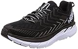 HOKA ONE ONE Clifton 4 Running Shoes - Women's Black/White 8
