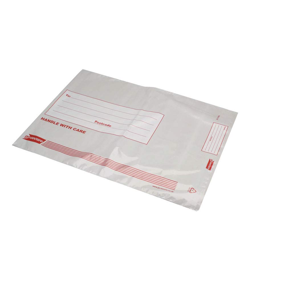 Polythene Extra Strong Envelope, 595mm x 430mm, White, Pack of 100