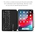 iPad Pro 12.9 Keyboard Case for iPad Pro 12.9 2018, Maxace iPad Pro 2018 PU Leather Tablet Case, Smart Bluetooth Wireless Keyboard Cover with Auto Sleep Wake, Supports Apple Pencil Charging