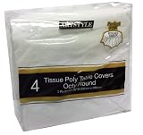 Artstyle Tissue Poly Table Covers Octy Round 4 Pack