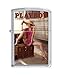 Zippo Playboy Cover June 1984 Pocket Lighter, Satin Chromethumb 1