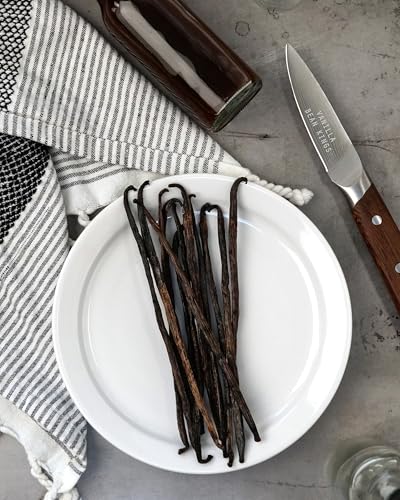 50 Organic Madagascar Vanilla Beans - Whole Grade B Pods for Baking Homemade Extract Brewing Coffee Cooking