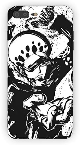 Rusiya iPhone 7p/8p case one Piece Anime Cool 10 Designs Figure Japanese IMD TPU Pattern Anti-Scratch Anti-Finger Soft Slim Shockproof Flexible Cover Case (Law1, iPhone 7plus/8plus)