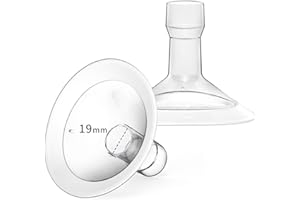 MOOMentaneous 19mm Oval Flanges Breast Pump Parts Compatible with Medela Breast Pumps PersonalFit, Maxflow, Freestyle Flex Swing Maxi Connector