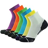 Running Socks, NIcool Mens Athletic Performance Comprssion Ankle Dress Socks