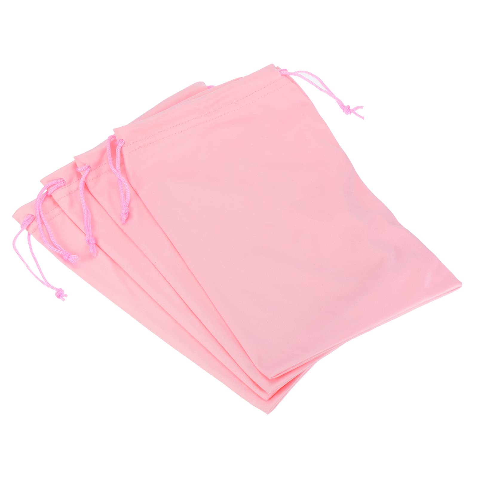 PATIKIL Ski Goggle Bag, 4 Pack 7.1"x10.6" Microfiber Snow Goggles Case Cover Soft Storage Sleeve Drawstring Pouch for Sunglasses Glasses Eyeglasses Camera Lenses Pink