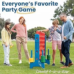 ECR4Kids Jumbo 4-To-Score, Giant Game, Assorted