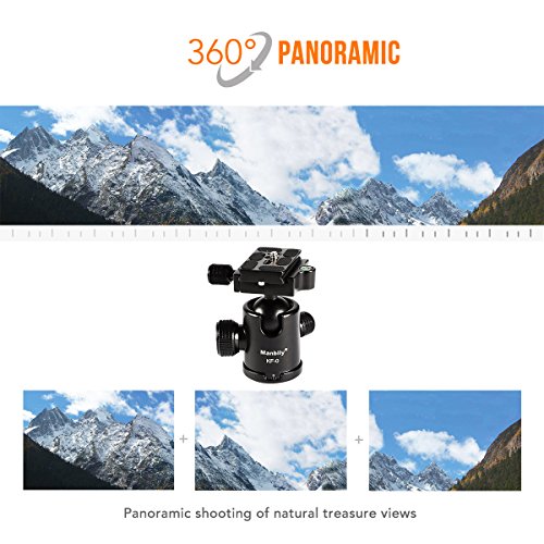 Camera Tripod Monopod Alpenstock with Ball Head, Foldable Axis Inversion Design, Aluminum Alloy, for DSLR (Canon, Nikon, Pentax, Sony, Leica, Fuji, Lumix, Olympus) - Thumbnail 5