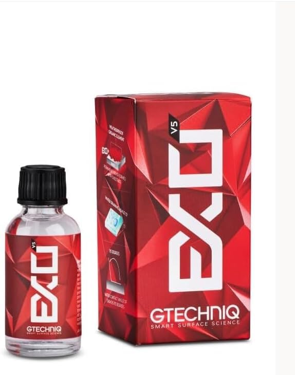 Gtechniq EXO Crystal Hydrophobic 30ml | Ultra Hydrophobic Coating, Repels Water and Dirt, High Gloss Finish, Long-Lasting Protection