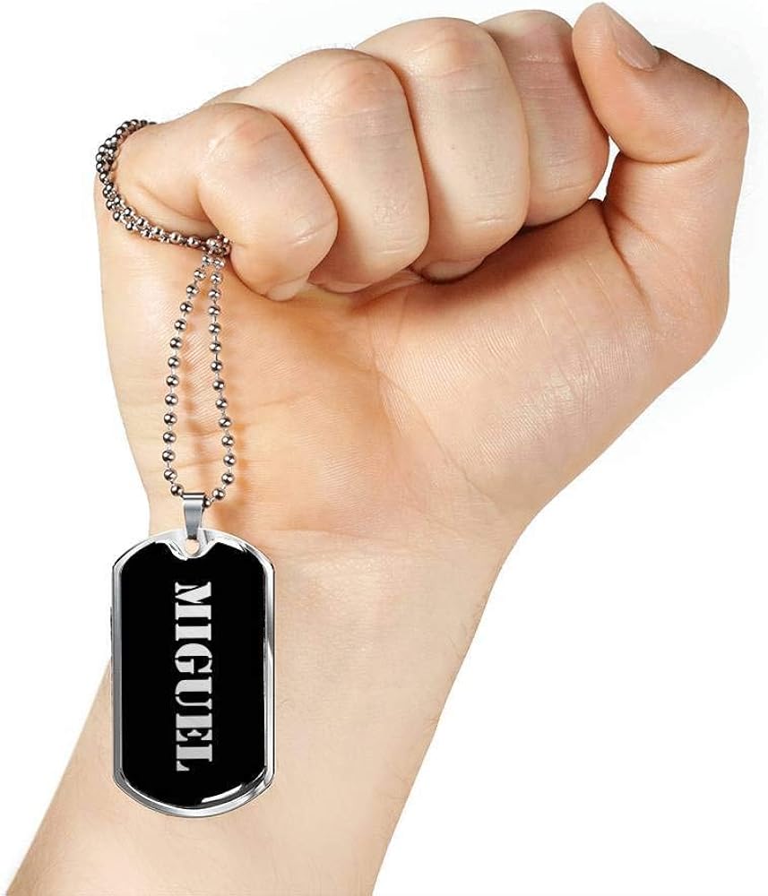 Necklaces Miguel v3 Luxury Dog Tag 