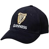 Guinness Men's BLK SIG EMB B/Ball Cap Baseball, Black (Black Black), One Size, Black (Black Black), osz