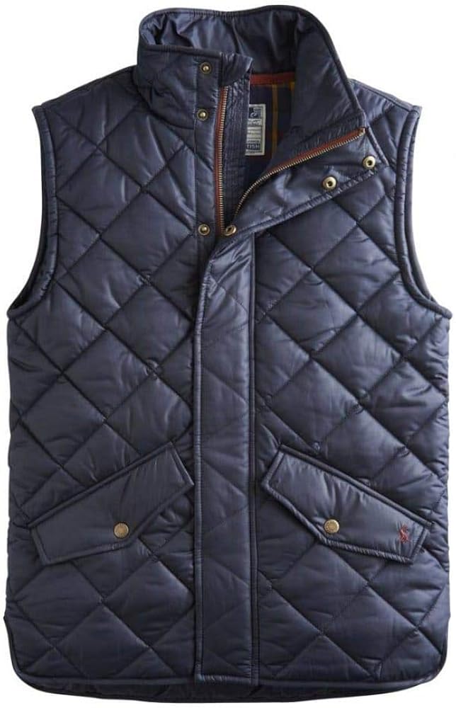 Joules Fieldmoor Mens Quilted Gilet Navy (Small) Amazon.co.uk Clothing