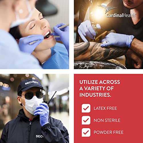 Cardinal Health FLEXAL Medical Nitrile Gloves Medium 4.0 NonSterile