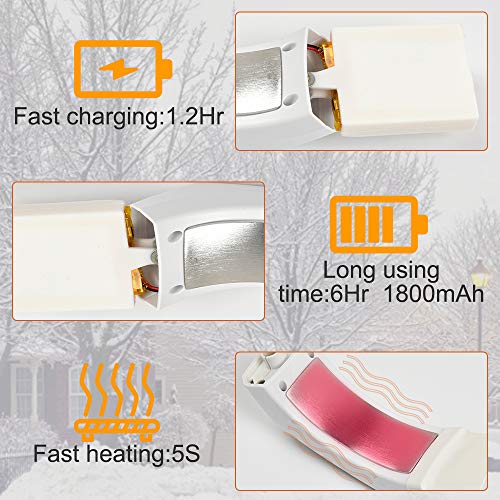 Heated Scarf, New USB Electric Semiconductor Cashmere Scarf for Women and Men - Thumbnail 3