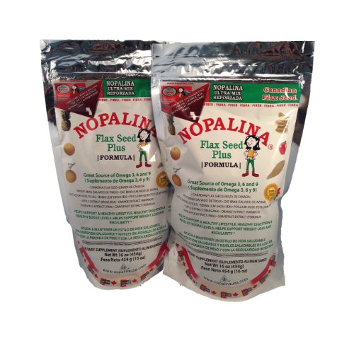 2PK Nopalina 16oz Omega 3 6 & 9 Cleanse & Detox Supplement - 2 Sample Healthy Coffee