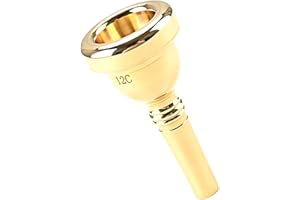 ERINGOGO Gold Trumpet Mouthpiece Replacement Part Smooth Polished Surface Reliable Sound Quality Lightweight