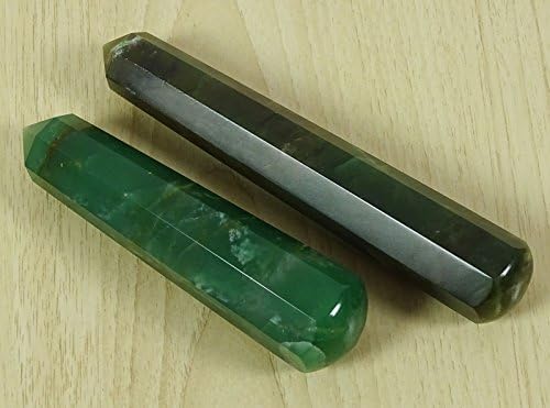 Reikiera Nephrite Jade Gemstone Massage Wand Reiki Healing Energy Spiritual Stone