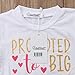 Gaono 2018 Baby Girl Clothes Outfit Big Sister Letter Print T-shirt Top Blouse Shirts (White, 2-3 Years)
