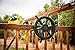 Squirrel Products Jumbo Pirate Ship Wheel - Swing Set Accessories Replacements & Additions - Active Outdoor Play for Boys & Girls Ages 3 & Older - Green
