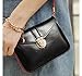 edfamily Women Girls Mini Handbags Leather Crossbody Single Shoulder Bag Cellphone Pouch Purse Wallet(Black)