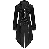 Gilet Da Uomo Vittoriano Steampunk Gotico - Rosso - X-Large - Foto 3