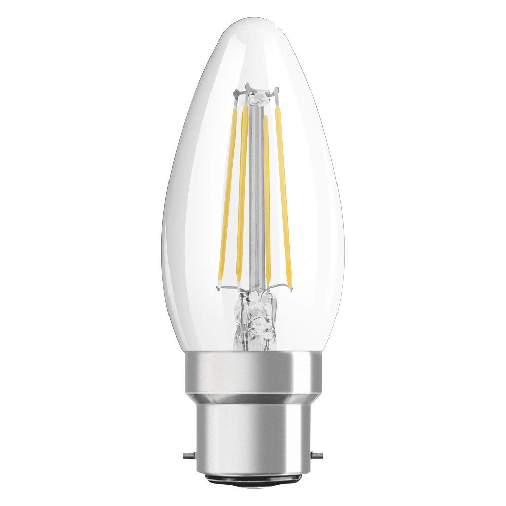 OSRAM LED lamp | Base: E14 | Cool White | 4000 K | 4 W | Replacement for 40W | Frosted | LED Retrofit Classic B