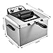 Deep Fryer with Basket, M Minca 1800W Electric Deep Fryer with Timer, Stainless-Steel Triple Basket, 4 Liter Oil Capacity…