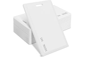 MktStleat 100 Pack Proximity Cards 26 Bit Proximity Clamshell Weigand Prox Swipe Cards Compatable with ISOProx 1386 1326 H10301 Format Readers and Systems. for Commercial Access