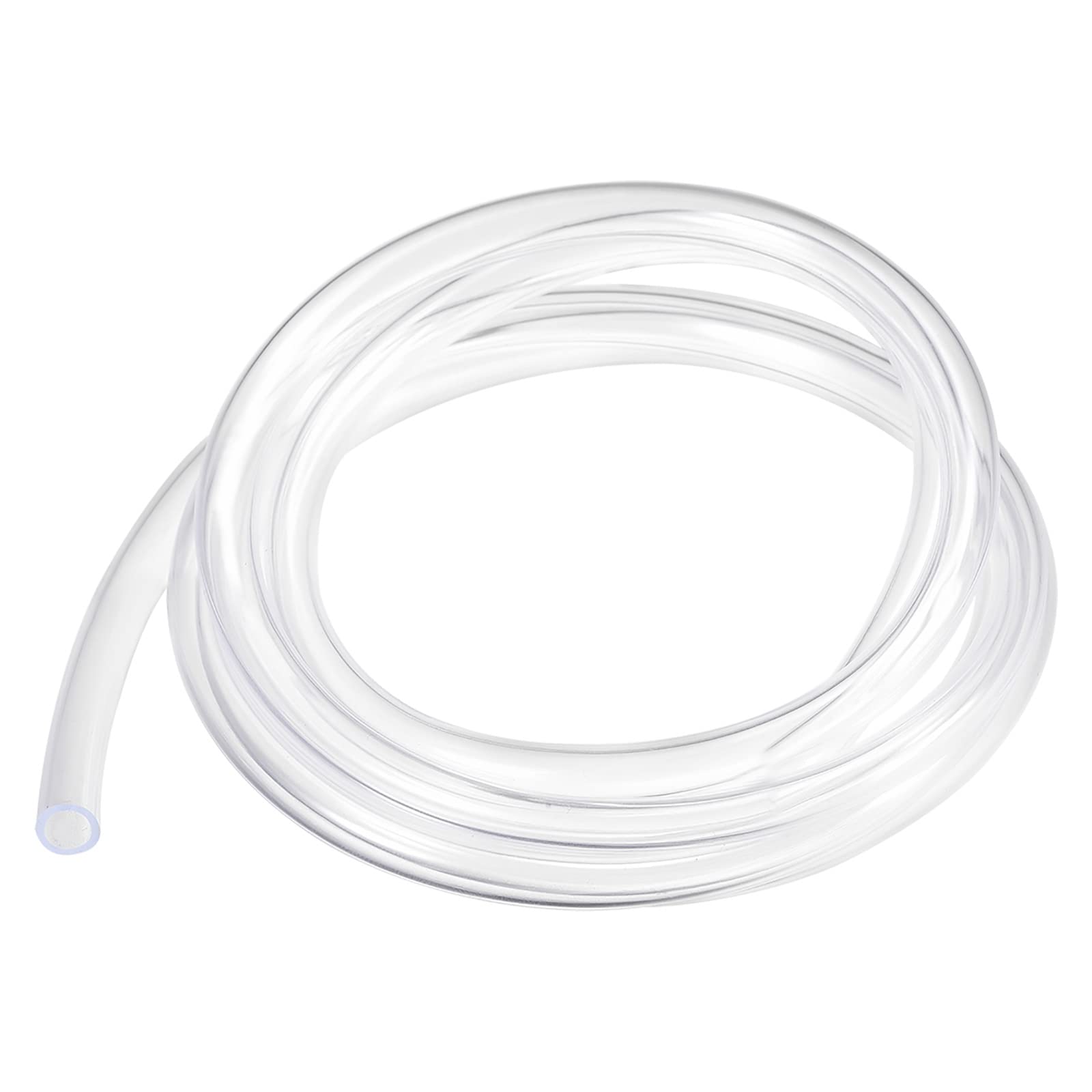 Rebower Clear Plastic PVC Tubing Flexible Vinyl Tube, [for Garden Irrigation Water Hose, Fish Tank, Aquarium] - 1/4" x5/16/5ft