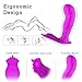 Crown Wearable Vibrator Remote Control G Spot Vibrator with Clitoral Stimulator,Treediride Butterfly Vibrator Rechargeable Vibrating Masturbation Dildo Massager Female Sex Toy for Flirting (Purple)thumb 2