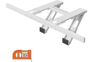 LuckIn Update Window Air Conditioner Support Bracket No Drilling, No Tools, Quick Install, Heavy Duty Window AC Bracket Suppo